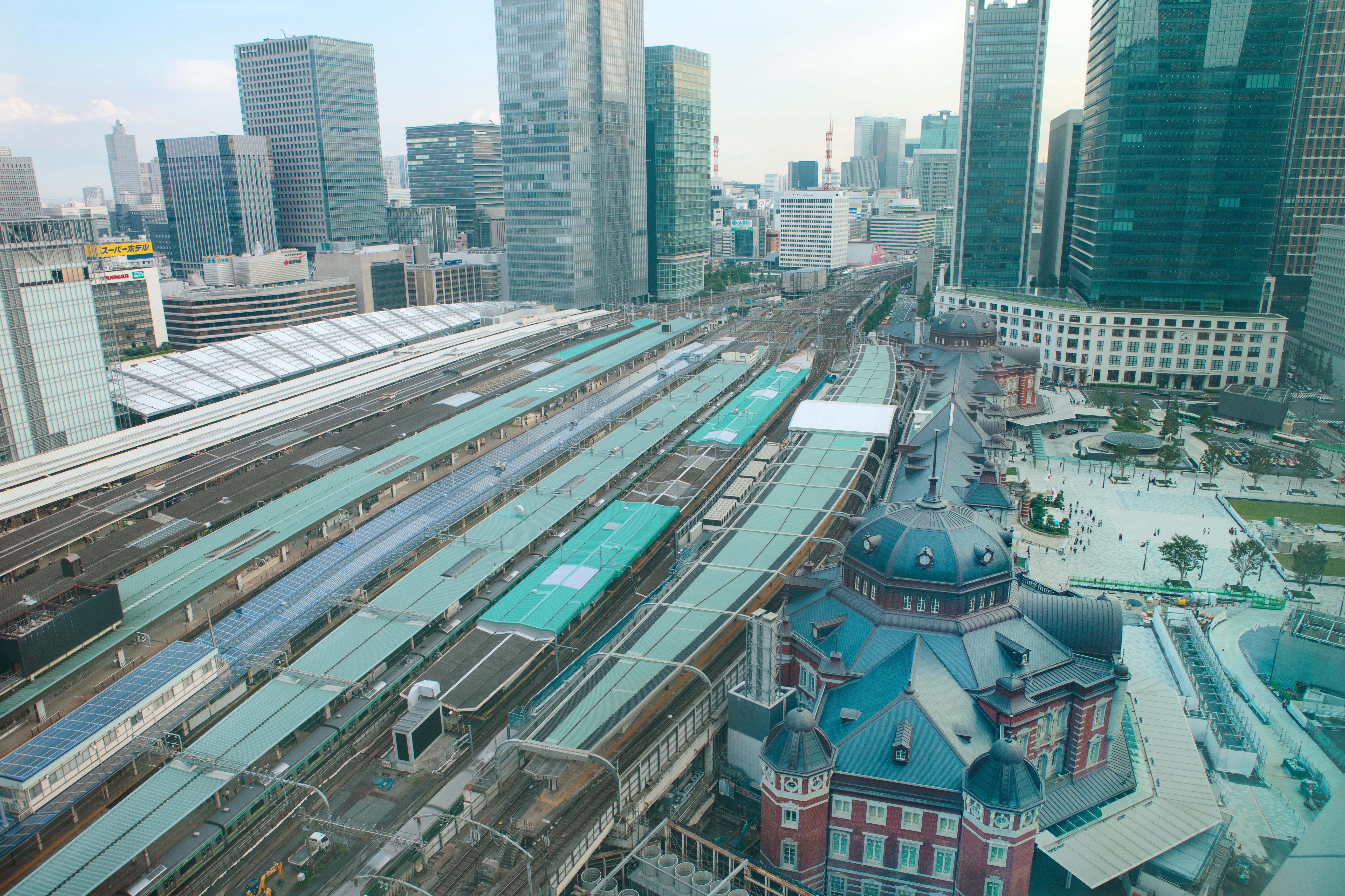 Marunouchi Hotel Tokio Zewnętrze zdjęcie Aerial view of the platforms